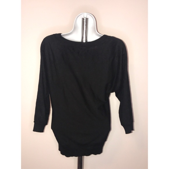 LOFT ANN TAYLOR BLACK XS TOP - Picture 2 of 4